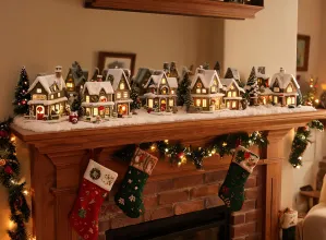 Holiday village display